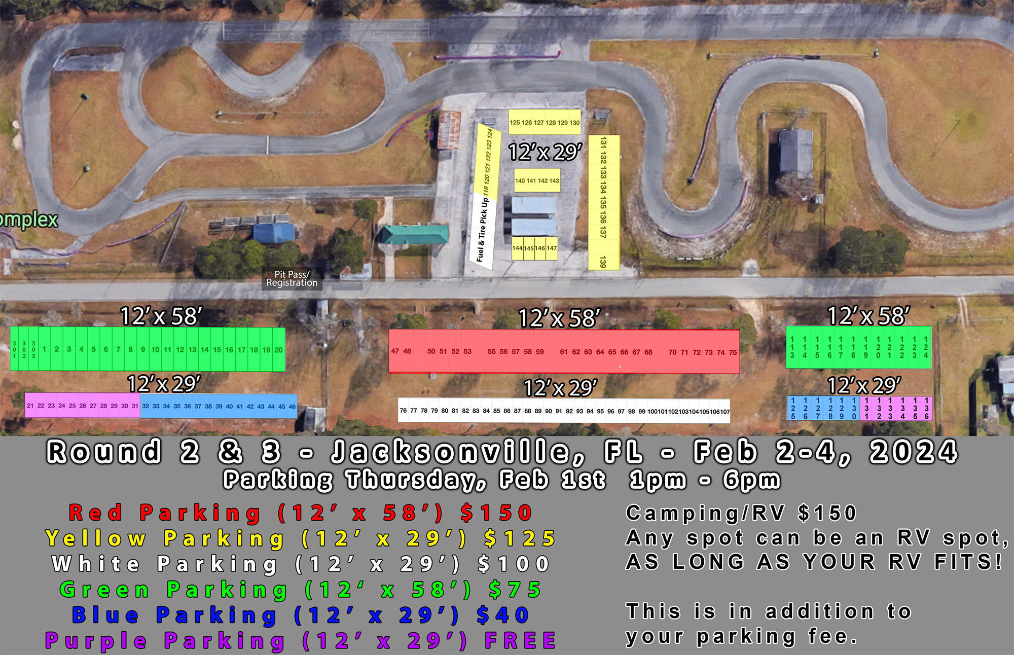 CKNA 2024 South Round 2 - Pit Map
